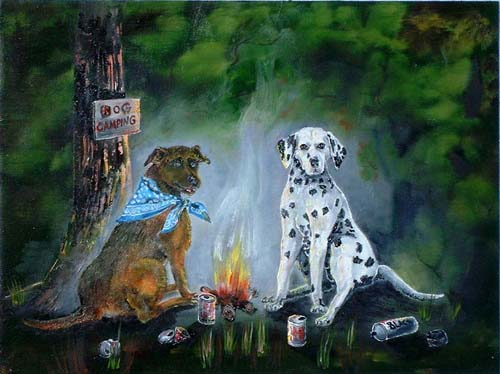 Abigal and Moonshine Camping